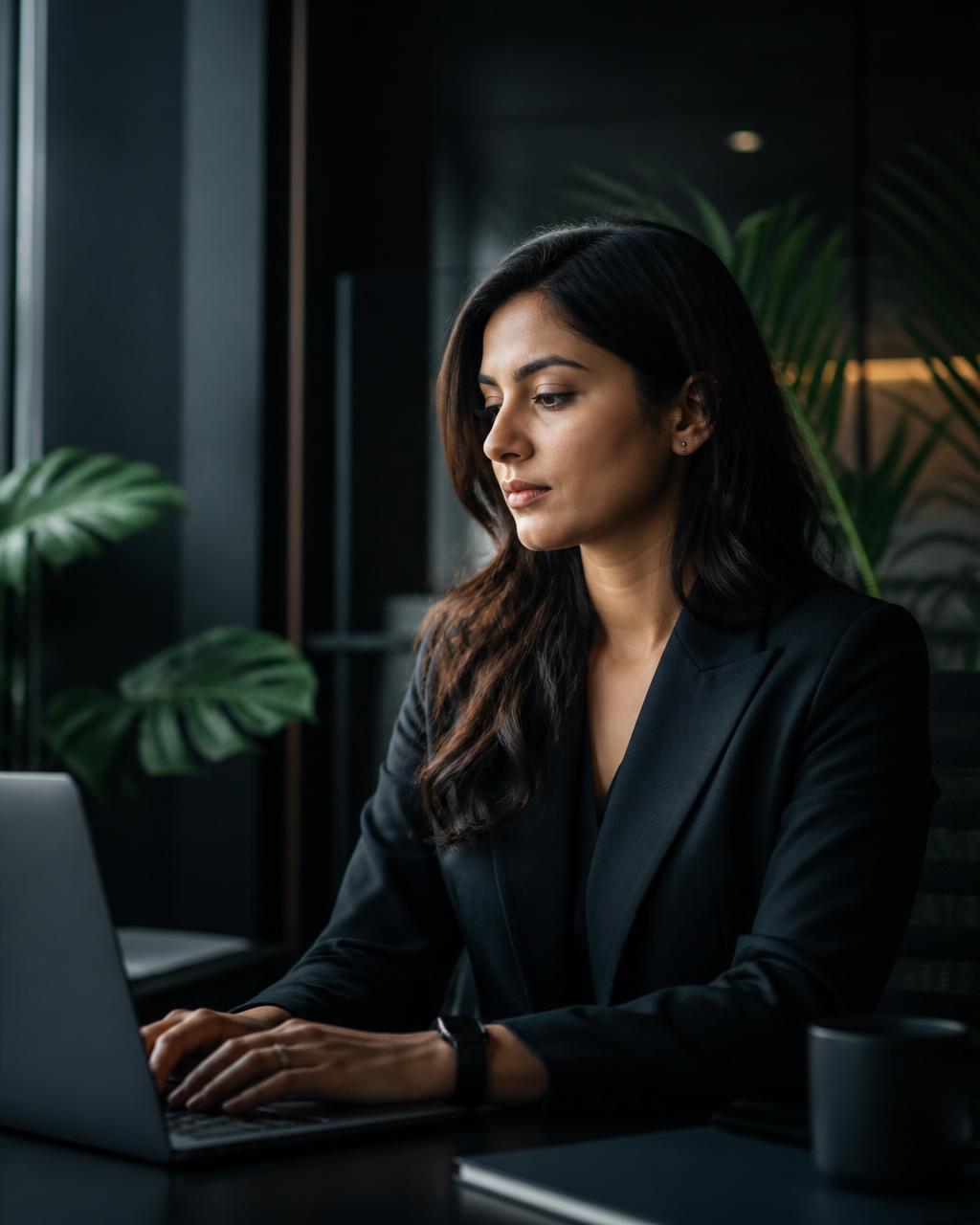 Female compliance professional using ReQL